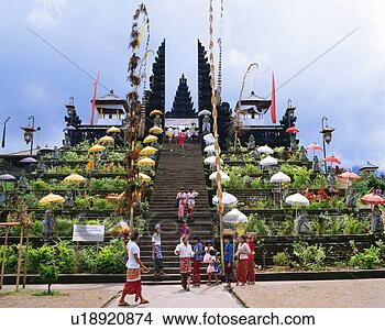 Stock Photo - large group of 
people at busaki 
temple, denpasar, 
bali, indonesia. 
fotosearch - search 
stock photos, 
pictures, images, 
and photo clipart