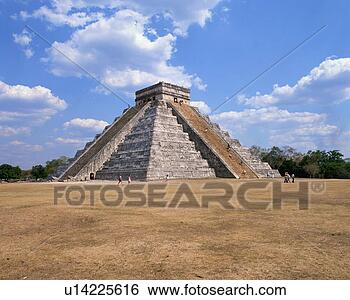 Stock Photo - pyramid in pre-hispanic 
city of chichen-itza 
in mexico. fotosearch 
- search stock 
photos, pictures, 
images, and photo 
clipart