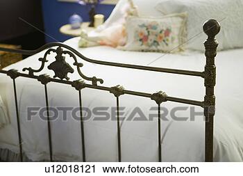 Stock Photography - wrought iron footboard. 
fotosearch - search 
stock photos, 
pictures, images, 
and photo clipart