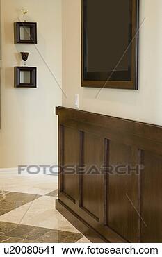Stock Photography - dark wainscot 
in hallway. fotosearch 
- search stock 
photos, pictures, 
images, and photo 
clipart