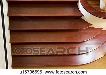 Stock Image - downward view 
of wooden stairs. 
fotosearch - search 
stock photos, 
pictures, images, 
and photo clipart