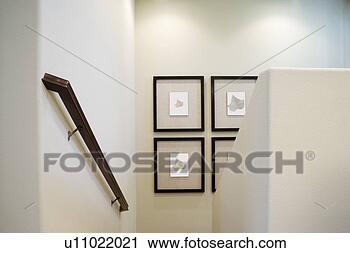 Stock Photography - paintings in stairway. 
fotosearch - search 
stock photos, 
pictures, images, 
and photo clipart