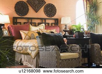Stock Photo - armchairs in bedroom. 
fotosearch - search 
stock photos, 
pictures, images, 
and photo clipart