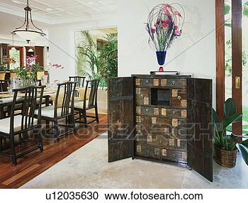 Stock Photography - contemporary dining 
room in coastal 
home. fotosearch 
- search stock 
photos, pictures, 
images, and photo 
clipart