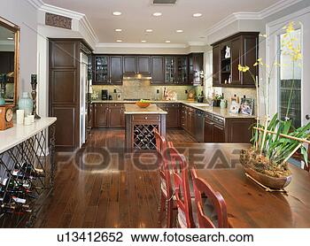 Stock Photo - contemporary kitchen 
in coastal home. 
fotosearch - search 
stock photos, 
pictures, images, 
and photo clipart
