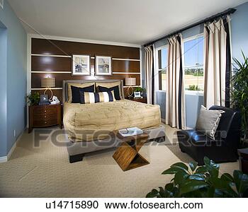 Stock Photography - interior of contemporary 
bedroom. fotosearch 
- search stock 
photos, pictures, 
images, and photo 
clipart