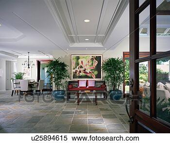Stock Image - large contemporary 
entryway in coastal 
home. fotosearch 
- search stock 
photos, pictures, 
images, and photo 
clipart