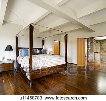 Stock Photo - minimalist modern 
master bedroom. 
fotosearch - search 
stock photos, 
pictures, images, 
and photo clipart
