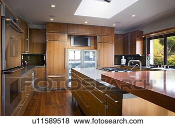 Stock Photo - modern kitchen 
with hardwood 
floors. fotosearch 
- search stock 
photos, pictures, 
images, and photo 
clipart
