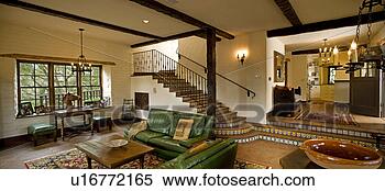 Stock Image - spanish style 
living room. fotosearch 
- search stock 
photos, pictures, 
images, and photo 
clipart