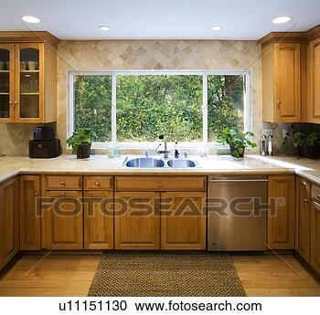 Stock Photography - traditional kitchen 
with hardwood 
floors. fotosearch 
- search stock 
photos, pictures, 
images, and photo 
clipart