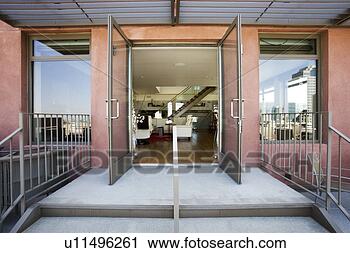 Stock Photography - entrance to modern 
home. fotosearch 
- search stock 
photos, pictures, 
images, and photo 
clipart