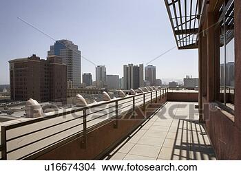 Stock Photo - modern overhang 
with view of cityscape. 
fotosearch - search 
stock photos, 
pictures, images, 
and photo clipart