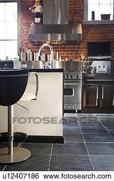 Stock Photo - vignette of modern 
kitchen. fotosearch 
- search stock 
photos, pictures, 
images, and photo 
clipart