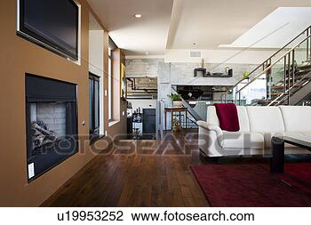Stock Photo - vignette of modern 
living room. fotosearch 
- search stock 
photos, pictures, 
images, and photo 
clipart