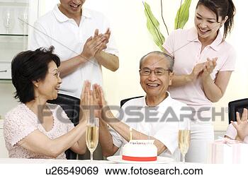 Stock Photograph - birthday of grandad. 
fotosearch - search 
stock photos, 
pictures, images, 
and photo clipart