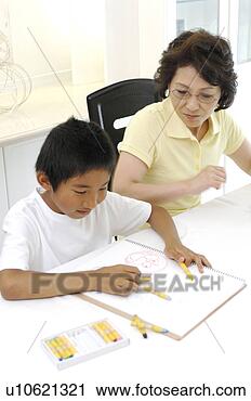 Stock Photography - grandma who sees 
drawing. fotosearch 
- search stock 
photos, pictures, 
images, and photo 
clipart