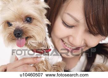 Picture - woman and dog. 
fotosearch - search 
stock photos, 
pictures, images, 
and photo clipart