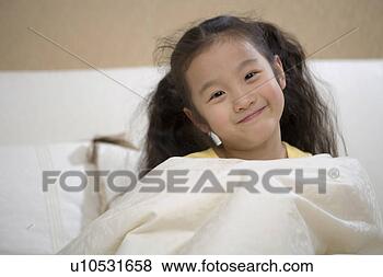 Stock Photo - girl in bedclothes. 
fotosearch - search 
stock photos, 
pictures, images, 
and photo clipart