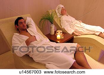 Stock Photo - a couple relaxing 
at a spa  together. 
fotosearch - search 
stock photos, 
pictures, images, 
and photo clipart