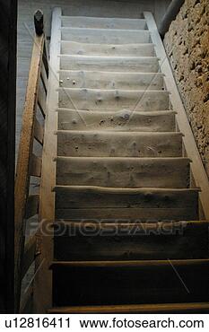 Stock Photography - an old wooden 
staircase. fotosearch 
- search stock 
photos, pictures, 
images, and photo 
clipart