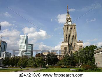 Stock Photo - palace of culture 
and science and 
the warsaw skyline. 
fotosearch - search 
stock photos, 
pictures, wall 
murals, images, 
and photo clipart