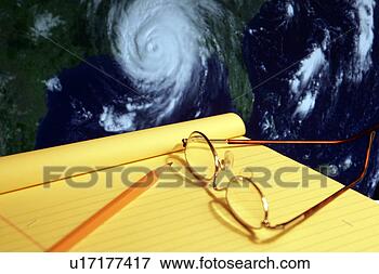 Picture - planning for disaster 
- a paper pad 
a pencil and glasses 
with. fotosearch 
- search stock 
photos, pictures, 
images, and photo 
clipart