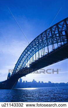 Stock Photo - sydney harbour 
bridge at dusk 
with view of distant 
skyline and. fotosearch 
- search stock 
photos, pictures, 
images, and photo 
clipart