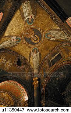 Picture - santa prassede, 
 vaulted ceiling 
of san zeno chapel, 
 byzantine. fotosearch 
- search stock 
photos, pictures, 
images, and photo 
clipart