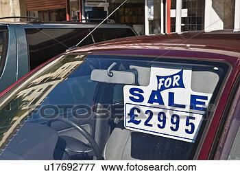 Picture - car for sale, 
sterling pounds. 
fotosearch - search 
stock photos, 
pictures, images, 
and photo clipart