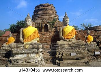Stock Image - wat chang lom 
ancient buddhist 
temple at sri 
satchanaiai historical. 
fotosearch - search 
stock photos, 
pictures, images, 
and photo clipart