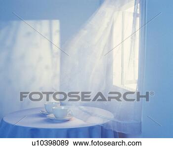 Stock Photograph - curtains and table 
in th morning 
light,  high angle 
view,  soft. fotosearch 
- search stock 
photos, pictures, 
images, and photo 
clipart