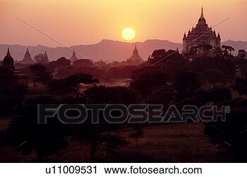 Stock Photography - sunset in burma. 
fotosearch - search 
stock photos, 
pictures, images, 
and photo clipart