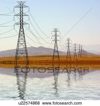 Stock Photo - power lines as 
far as the eye 
can see - natural 
resources - power 
grid. fotosearch 
- search stock 
photos, pictures, 
images, and photo 
clipart