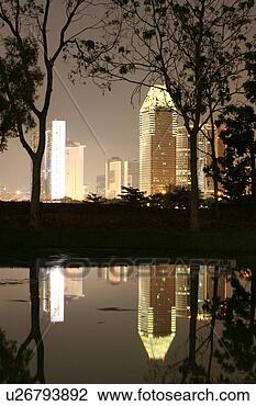 Stock Photo - reflection - marina 
square skyline 
in the night. 
fotosearch - search 
stock photos, 
pictures, images, 
and photo clipart