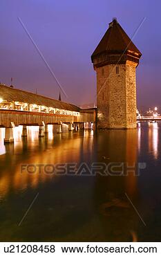 Stock Photo - stunning night 
scene of kapellbrucke. 
fotosearch - search 
stock photos, 
pictures, images, 
and photo clipart