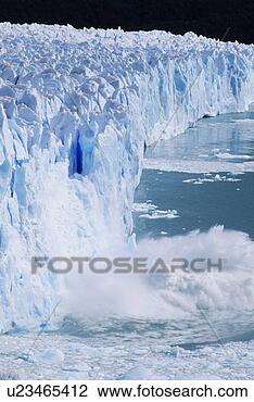 Banco de Imagem - geleira,  argentina. fotosearch - busca de fotos, imagens e clipart