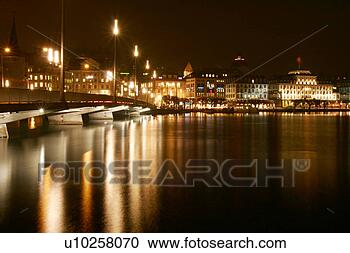 Stock Photography - stunning night 
view of city, 
luzern, switzerland. 
fotosearch - search 
stock photos, 
pictures, images, 
and photo clipart