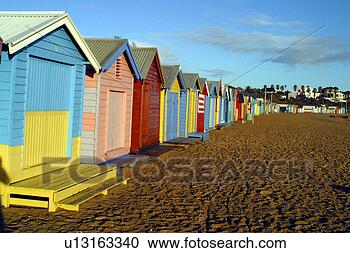 Stock Photography - colourful beach 
huts. fotosearch 
- search stock 
photos, pictures, 
images, and photo 
clipart