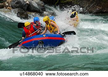 Stock Photography - cold shower white 
water rafting 
on the kananaskis 
river. fotosearch 
- search stock 
photos, pictures, 
images, and photo 
clipart