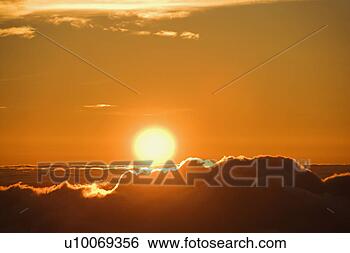 Stock Photo - aerial of sunrise 
in haleakala national 
park in maui, 
hawaii. fotosearch 
- search stock 
photos, pictures, 
images, and photo 
clipart