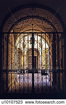 Stock Photo - wrought-iron gate, 
italy. fotosearch 
- search stock 
photos, pictures, 
images, and photo 
clipart