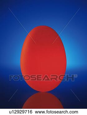 Stock Photo - red egg, front 
view, close up. 
fotosearch - search 
stock photos, 
pictures, images, 
and photo clipart