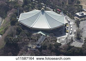 Stock Photo - budokan arena, 
aerial view, pan 
focus. fotosearch 
- search stock 
photos, pictures, 
images, and photo 
clipart