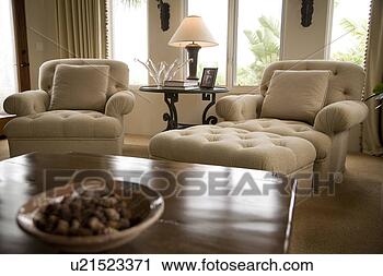 Stock Photography - detail of two 
chairs with lamp 
and table. fotosearch 
- search stock 
photos, pictures, 
images, and photo 
clipart