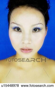 Stock Photo - beauty portrait 
of an asian woman 
perfect shin and 
beautiful eyes. 
fotosearch - search 
stock photos, 
pictures, images, 
and photo clipart