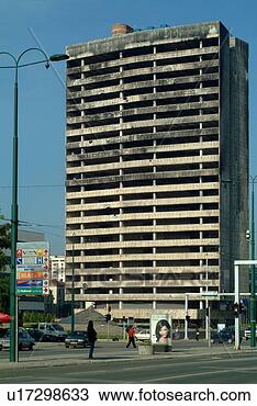 Stock Photo - destroyed building 
in the centre 
of sarajevo. fotosearch 
- search stock 
photos, pictures, 
images, and photo 
clipart