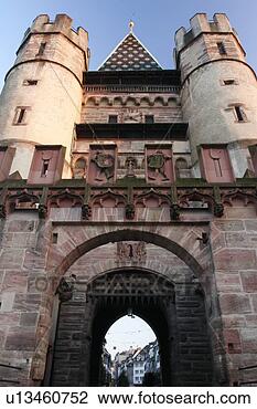 Stock Photo - close up details 
of the spalentor 
- ancient city 
gate - basel. 
fotosearch - search 
stock photos, 
pictures, images, 
and photo clipart