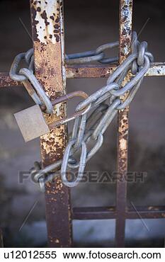 Stock Image - closed, barricade, 
chain, black, 
barrier, attached. 
fotosearch - search 
stock photos, 
pictures, images, 
and photo clipart