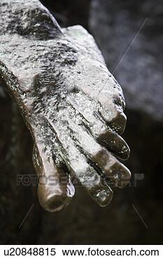 Stock Image - bronze, close-up, 
detail, focus 
on foreground, 
human foot. fotosearch 
- search stock 
photos, pictures, 
images, and photo 
clipart